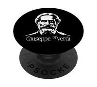 Giuseppe Verdi Compositeur Silhouette Musique Classique Opéra PopSockets PopGrip Adhésif