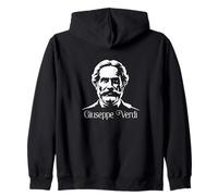 Giuseppe Verdi Compositeur Silhouette Musique Classique Opéra Sweat à Capuche