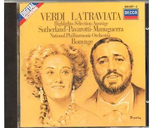 Giuseppe Verdi , Joan Sutherland , Luciano Pavarotti , Matteo Manuguerra , National Philharmonic Orchestra , Richard Bonynge - La Traviata (Az)