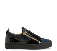 Giuseppe Zanotti - Baskets en Vernis - Homme - Chaussures - Bleu - Taille: 46 EU