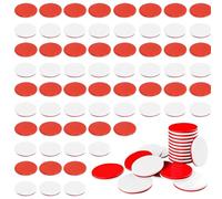 GIUSOBG 100 Jetons Bicolores avec Boîte de Rangement, Jetons Loto, Pions de Jeu, Matériel Pédagogique École Primaire pour Enfants (Rouge Blanc)