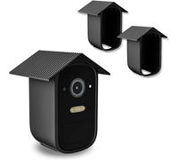 GIUSOBG 2 Pcs Étuis en Silicone pour Caméra de Surveillance EufyCam 2C Pro | Étuis en Silicone Étui de Protection en Noir Coques de Protection en résistant aux intempéries