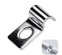 GIUSOBG 2MM Fixation Grillage Rigide sur 50 Pièces Mur Cavalier Cable Electrique Fixation pour Tube Attache de Fixation 304 Acier Inoxydable Epaissi U Tube Pince pour Câble Fils et Tuyaux