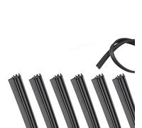 GIUSOBG 6 x Replacement Rubber Wiper Strips, 800 mm Automotive Windscreen Wiper Blades, Wiper Strip, Flat Rubber Refill for Wiper Blades