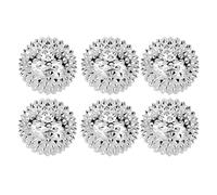 GIUSOBG Balles de Massage,6 Pièces Balles d'acupression,Boules de Massage Magnétiques,Idéal pour masser mains, jambes, chevilles, fesses, muscles des pieds (Argent)