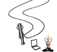 GIUSOBG Collier de Soulagement D'anxiété avec Boîte Collier Anti-Anxiété | Collier de Respiration Contre l'Anxiété pour Collier De Respiration pour Homme Femme Méditation Soulagement Stress(Noir)