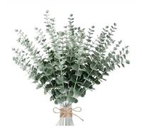 GIUSOBG Eucalyptus Artificiel 30 Pièces Feuillage Artificiel Feuille Eucalyptus Plantes Artificielles Branche Decorative Pliez et Coupez à Volonté pour Les Mariages, Fêtes et Décorations (Eucalyptus)