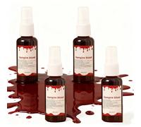 GIUSOBG Spray Faux 200ML Sang Faux Sang Lavable Flacon Pulvérisateur Faux Sang Halloween Convient Maquillage lavable en faux sang pour vêtements, zombies, vampires et déguisements