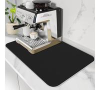 GIUSOBG Tapis Egouttoir Vaisselle 60×50cm Tapis Evier Cuisine Noir foncé
