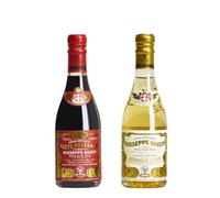 Giusti - Vinaigre Balsamique de Modène IGP 3 Médailles d'or et Condiment Aigre-Doux Blanc - 2 x 250ml Champagnotta