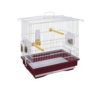Giusy Cage Pour Oiseaux Rouge Et Blanc