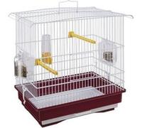 Giusy Cage Pour Oiseaux Rouge Et Blanc