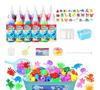 Giutsaull Aqua Gelz Set, Jouet Magique en Gel d'Eau 3D à Faire Soi-Même, Magic Water Gel avec 12 couleurs et 16 formes, DIY Magic Water Elf Activites Manuelles pour Enfants Garçons et Filles Cadeau