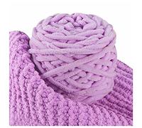 GIVBRO 95 g de Laine à Tricoter, Pelote de Laine en Polaire Corail Doux pour la Maison, Accessoires Faits à la Main, Couverture, Écharpe, Coussin, Jouets - Violet Clair