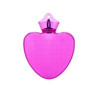 GIVBRO Bouillotte PVC Bouteille d'eau Chaude Bouillotte avec En forme de coeur pour soulager la douleur et les crampes menstruelles 1000 ml