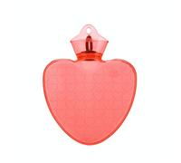 GIVBRO Bouillotte PVC Bouteille d'eau Chaude Bouillotte avec En forme de coeur pour soulager la douleur et les crampes menstruelles 1000 ml