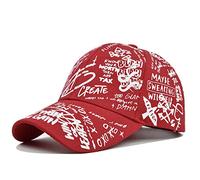 GIVBRO Casquette de baseball - Chapeau de soleil graffiti - Large bord - Unisexe - Visière de soleil - Réglable - Sport décontracté - Pour homme et femme