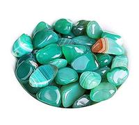 GIVBRO Galets décoratifs pour aquarium Mini jardin pour micro paysage, gravier, rivière, allée, vert, 200 g