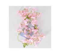 GIVBRO Guirlande de fleurs artificielles à suspendre - 135 têtes - Fleurs de jasmin d'hiver réalistes pour décoration de fête, maison, mariage, 1 pièce (#B)