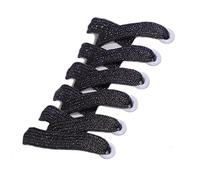 GIVBRO Lacets Pailletés Noirs 100 cm, 1 Paire, Plats de 1 cm de Large
