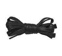 GIVBRO Lacets plats cirés de rechange pour bottes, baskets, chaussures de marche, chaussures athlétiques, décontractées, 1 paire - Noir