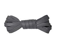 GIVBRO Lacets plats cirés pour bottes de marche - Accessoires tressés - Gris foncé - 180 cm