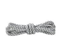 GIVBRO Lacets ronds réfléchissants tressés pour chaussures de course - Accessoires de rechange - Blanc - 120 cm
