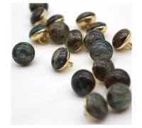 GIVBRO Lot de 10 boutons vintage élégants à coudre - Boutons de rechange - Mercerie pour femme - Pour décoration de chemise, manteau, loisirs créatifs - Vert foncé - 20 mm