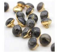 GIVBRO Lot de 10 boutons vintage élégants à coudre - Boutons de rechange pour chemise, manteau, décoration - Gris foncé - 11,5 mm