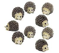 GIVBRO Lot de 10 mini hérissons miniatures en pot pour décoration de maison de poupée
