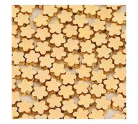 GIVBRO Lot de 100 perles d'espacement vintage en forme de fleur - Accessoires pour fabrication de bijoux, bracelets, pendentifs - Doré