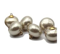 GIVBRO Lot de 6 boutons de manchette en perles pour couture de chemise, blazer, boutons de manchette de rechange pour mercerie, accessoires de bricolage pour la maison, 20 mm (#A)