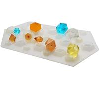 GIVBRO Moule en silicone en forme de diamant pour loisirs créatifs, colliers, bijoux, pendentifs en résine durable