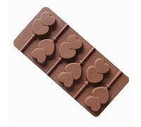 GIVBRO Moules à sucettes en silicone en forme de cœur pour sucettes, bonbons, chocolat, gelée, glaçons