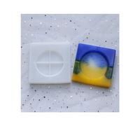 GIVBRO Moules carrés en résine de silicone pour cendrier - 15 x 3 cm