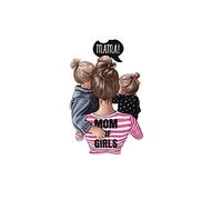 GIVBRO Patch thermocollant pour transfert de chaleur - Motif maman et bébé - Pour vêtements, t-shirts, vestes, jeans, sacs à dos