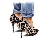 GIVBRO Patch thermocollant pour transfert de chaleur - Motif talons hauts - Pour vêtements Aldult, t-shirt, veste, jeans, sac