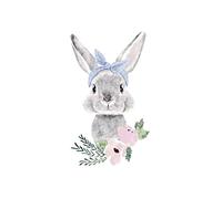 GIVBRO Patch thermocollant pour transfert thermique - Motif lapin - Pour vêtements adultes et enfants - Pour t-shirts, vestes, jeans, sacs