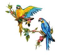 GIVBRO Patch thermocollant - Transfert thermique - Motif papillon et fleurs - Pour vêtements, t-shirts, vestes, jeans, sacs à dos