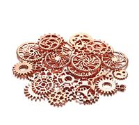 GIVBRO Pendentifs vintage engrenages en métal, breloques mixtes, bijoux, bracelets, perles, accessoires mécaniques pour loisirs créatifs, étui de téléphone fait à la main, or rose, envoyé au hasard