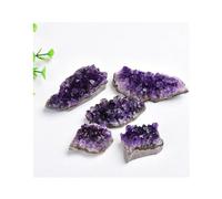 GIVBRO Pierres brutes Naturelles améthyste Cristal Pierres précieuses Pierre de géode Brute pour l'équilibrage des Chakras Collection de méditation guérison Reiki 20-30g