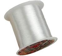 GIVBRO Rouleau de fil élastique en polyester transparent extensible pour la fabrication de bijoux, colliers, bracelets, pêche (0,25 mm) - 70 m