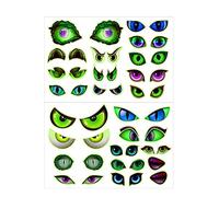 GIVBRO Stickers muraux phosphorescents pour Halloween avec yeux d'animaux - Décoration murale pour chambre à coucher (#B)