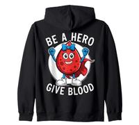 Give Blood Drive Hero Volunteer Donate Blood Phlébotomist Sweat à Capuche