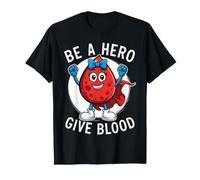 Give Blood Drive Hero Volunteer Donate Blood Phlébotomist T-Shirt