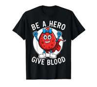 Give Blood Drive Hero Volunteer Donate Blood Phlébotomist T-Shirt Graphique avec Valeur