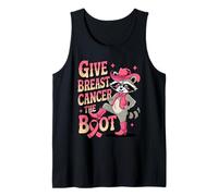 Give Breast Cancer The Boot Awareness Feral Ribbon Débardeur