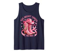 Give Breast Cancer The Boot Cowgirl Cancer Awareness Ribbon Débardeur