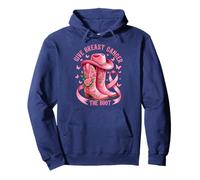 Give Breast Cancer The Boot Cowgirl Cancer Awareness Ribbon Sweat à Capuche