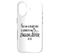 Give Me a Double Shot Anglais Setter Dog Energy Humour Fun Coque pour iPhone 17